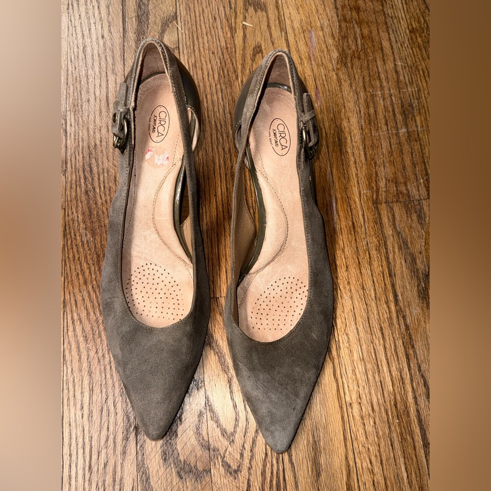 Joan & David Women's Taupe Suede Heels